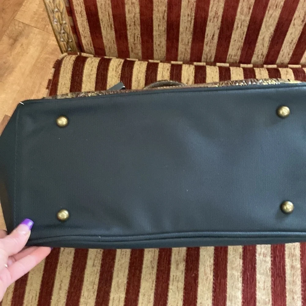 NWT Reba Croco Collection laptop bag/purse
